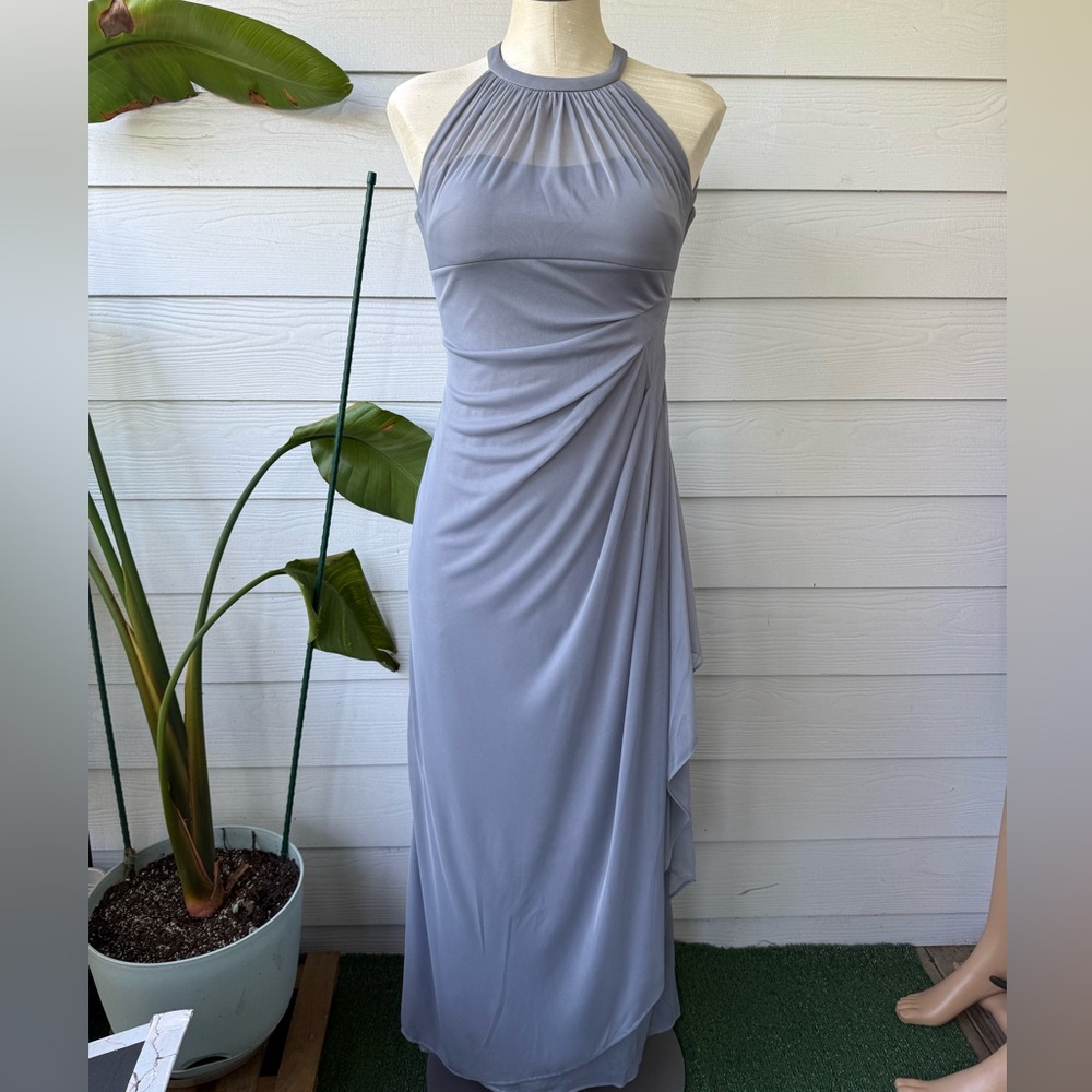David’s Bridal Gray bridesmaid dress